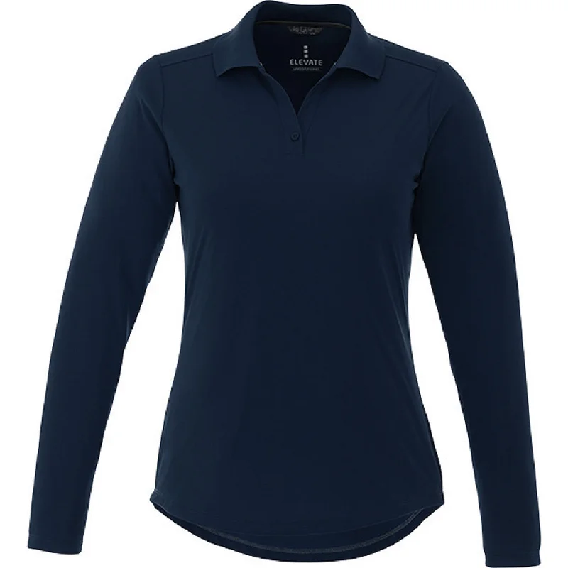 Casual Women's Clothing Online Trimark Women's Navy Mori Long Sleeve Polo