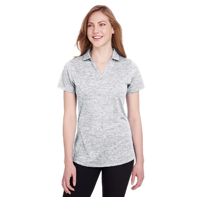 Eclectic Fashion Puma Golf Women's Bright White Icon Heather Polo