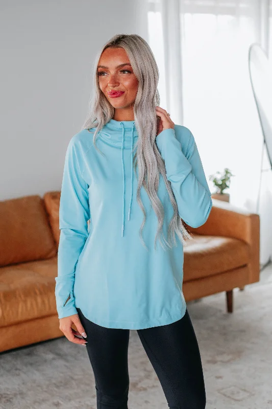 Trendy Casual Outfits Alice Active Hoodie - Sky Blue