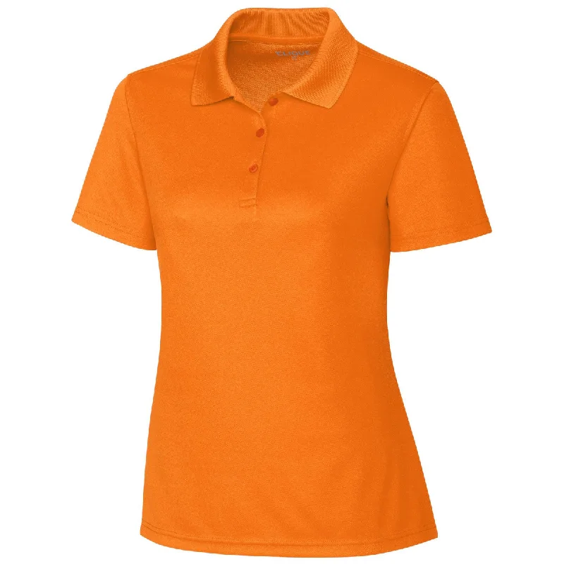 Seasonal Sale Clique Women's Hi-Vis Orange Spin Pique Polo