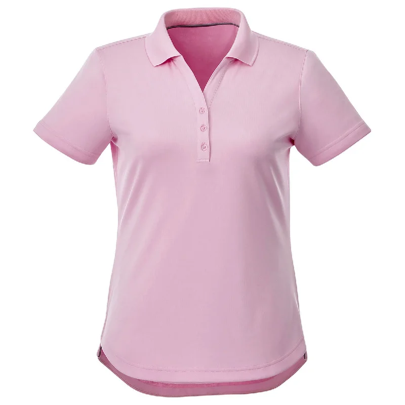 Casual Wear Elevate Women's Pink Zircon Otis Short Sleeve Polo