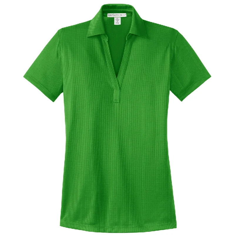 Women's Garments Port Authority Women's Vine Green Performance Jacquard Polo