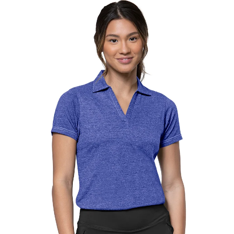 Trendy Street Style Clothing Antigua Women's Cobolt Heather/Light Cobolt Peak Polo