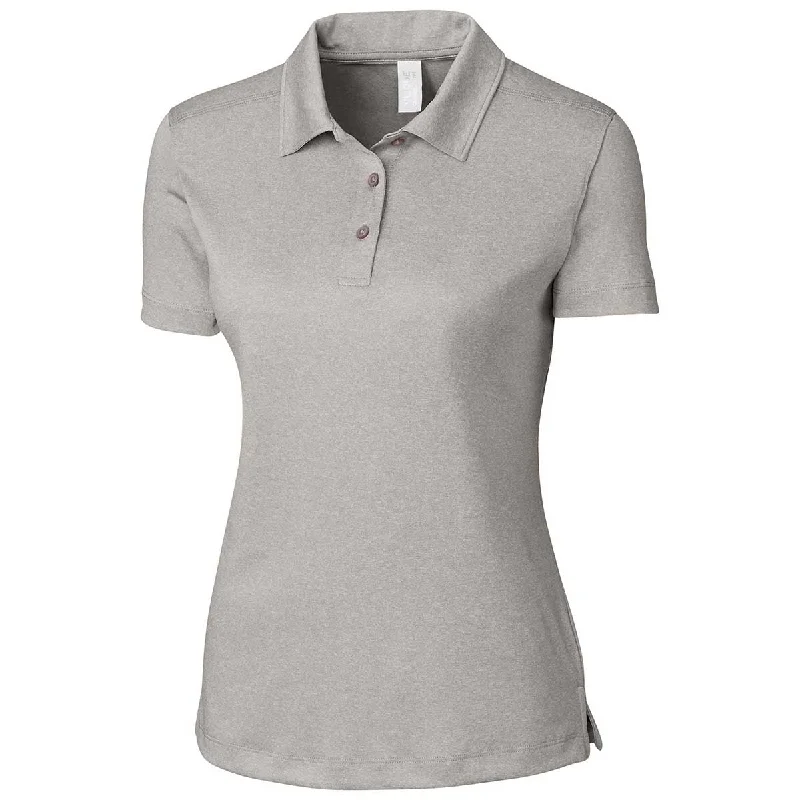 Women's Everyday Garments Clique Women's Light Grey Heather Charge Active Polo