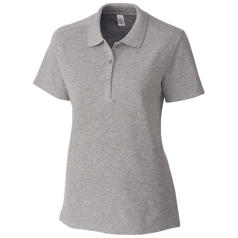 Women's Clothes Clique Women's Grey Melange Addison Polo