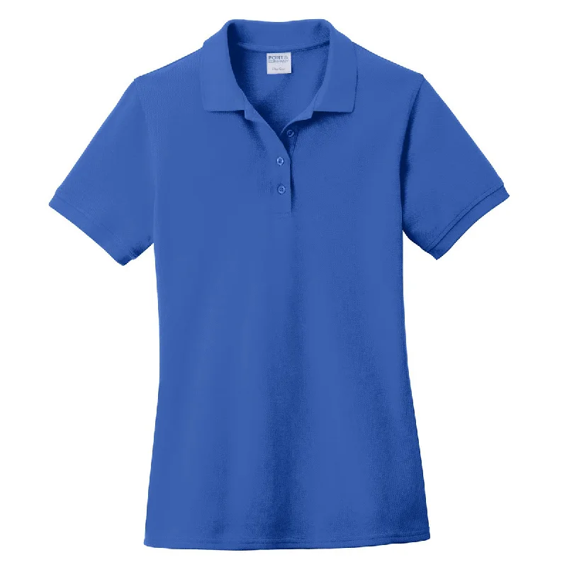 Casual Clothes For Women Port & Company Women's Royal Ring Spun Pique Polo