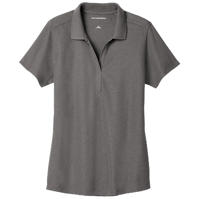 Festival Fashion Port Authority Women's Sterling Grey EZPerformance Pique Polo