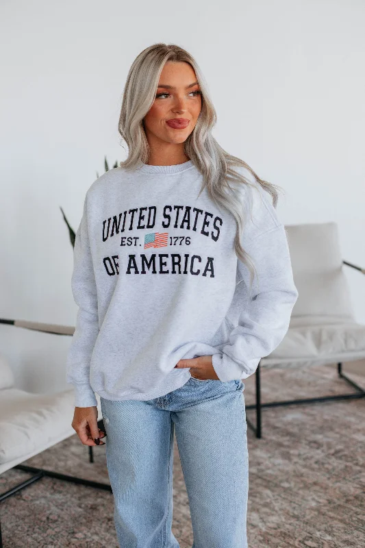 Women's Trendy Outfits USA Crewneck