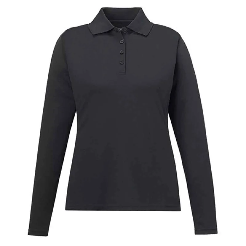 Athleisure Wear Core 365 Women's Carbon Pinnacle Performance Long-Sleeve Pique Polo