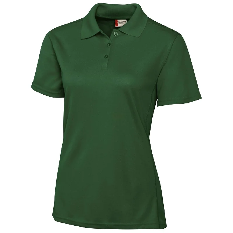 Women's Clothing Boutique Clique Women's Bottle Green S/S Ice Pique Polo