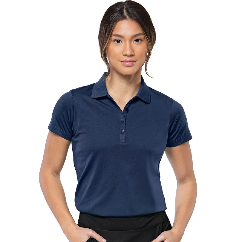 Current Trends Antigua Women's Navy Flex Polo