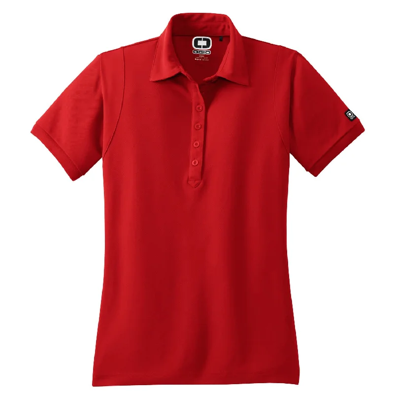 Affordable Fashion for Women OGIO Women's Signal Red Jewel Polo