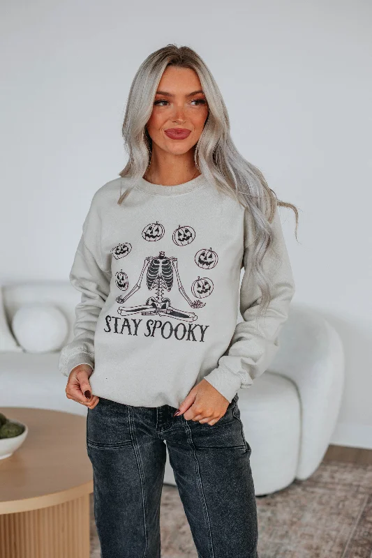 Fashionable Dresses for Women Stay Spooky Graphic Crewneck