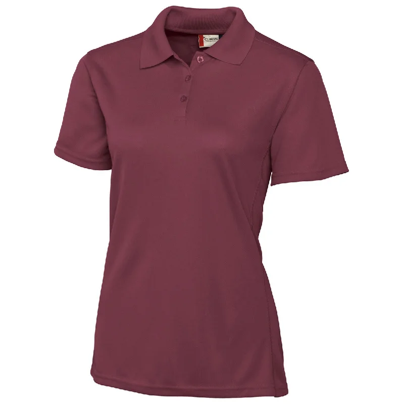 Fashion Essentials Clique Women's Bordeaux S/S Ice Pique Polo