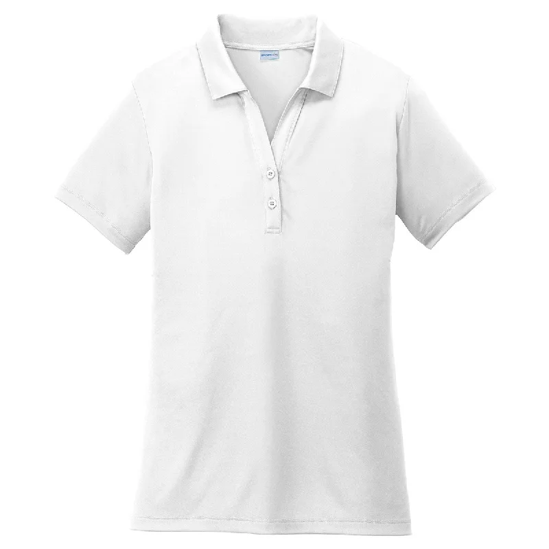 Women's Casual Apparel For Weekends Sport-Tek Women's White PosiCharge Competitor Polo