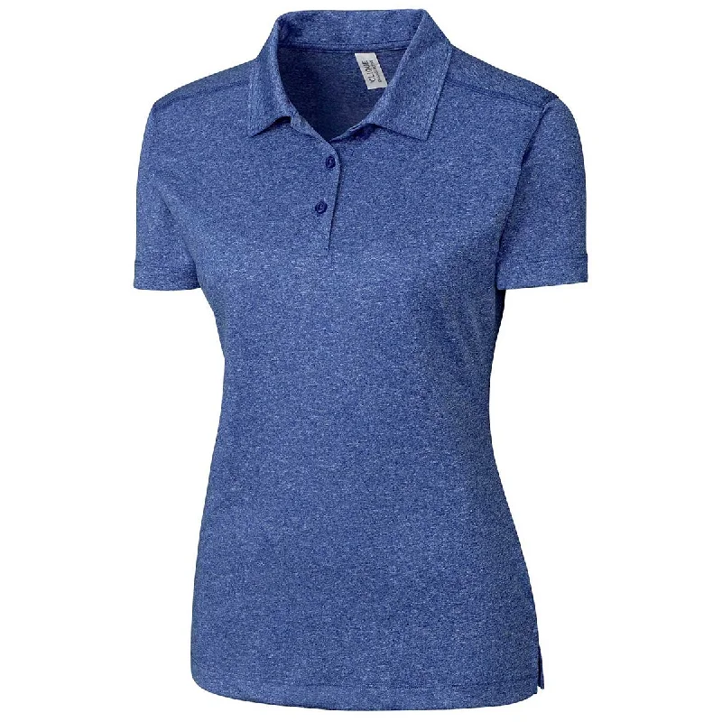 Limited Time Offer Clique Women's Blue Heather Charge Active Polo