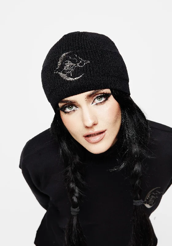 Casual Style for Busy Women Lachrymose Embroidered Knit Beanie