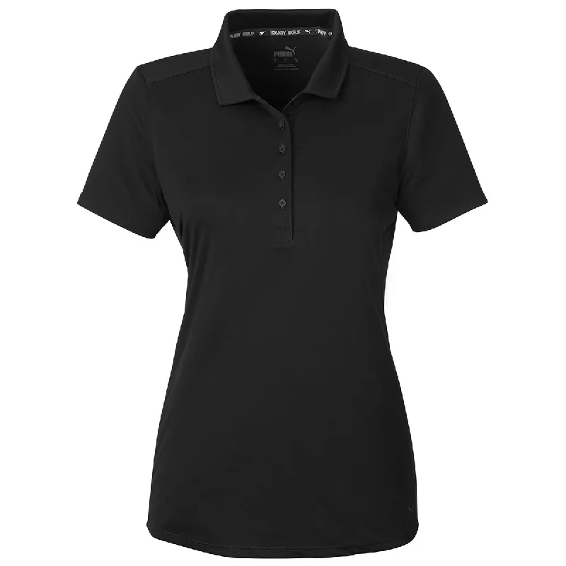 Flash Discount Puma Golf Women's Puma Black Gamer Golf Polo