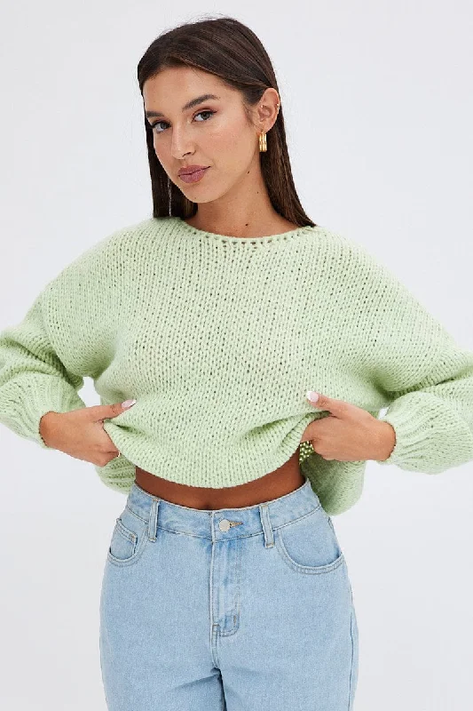 Winter Wardrobe Clearance Green Oversized Sweater