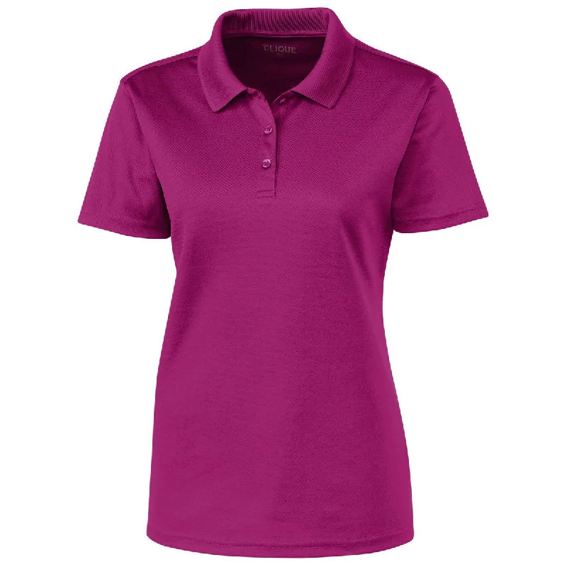 Modern Women's Apparel Clique Women's Gala Pink Spin Pique Polo