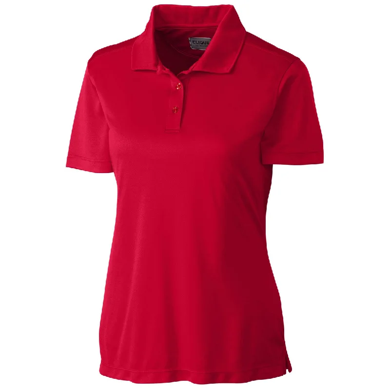 Street Style Fashion Clique Women's Red Parma Polo