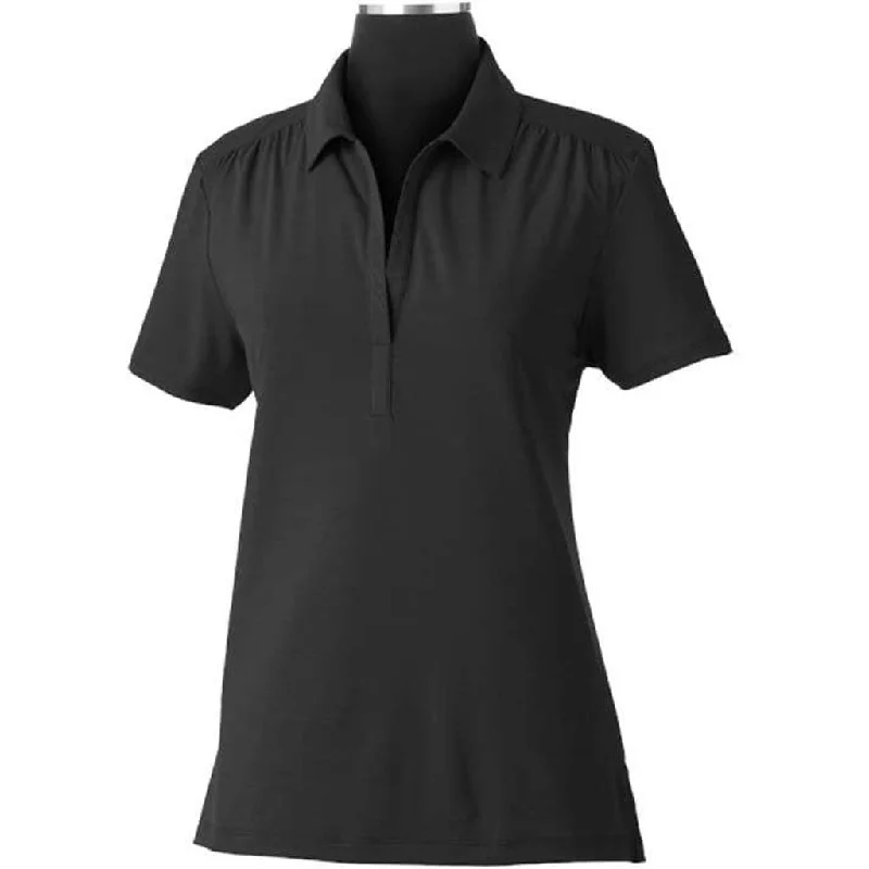 Graceful Fashion Callaway Women's Black Tonal Polo