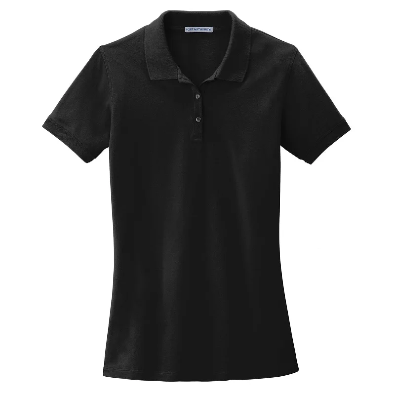 Women's Professional Attire Port Authority Women's Black Ezcotton Polo