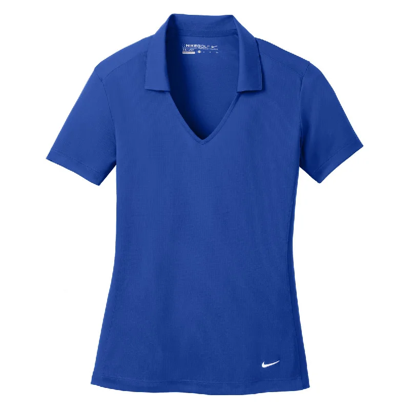 Timeless Women's Fashion Styles Nike Women's Royal Dri-FIT Short Sleeve Vertical Mesh Polo