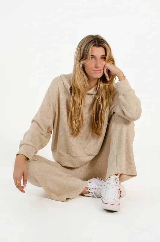 Comfortable Casual Wear AIDA SWEATER // BEIGE