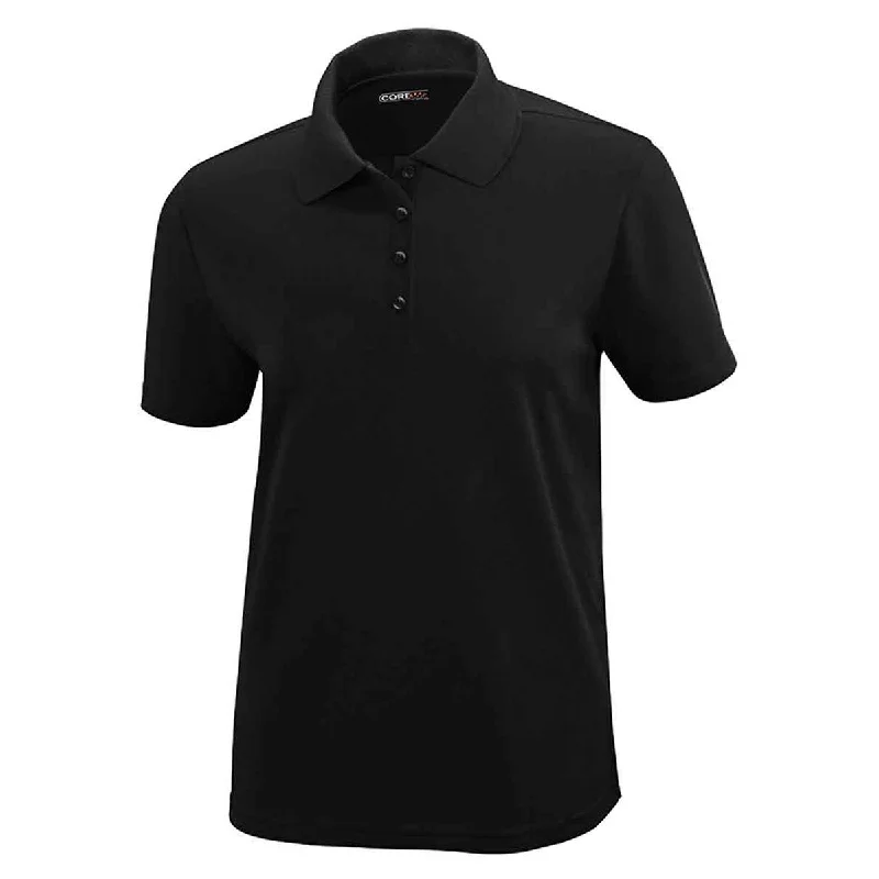 Casual Fashion Core 365 Women's Black Origin Performance Pique Polo