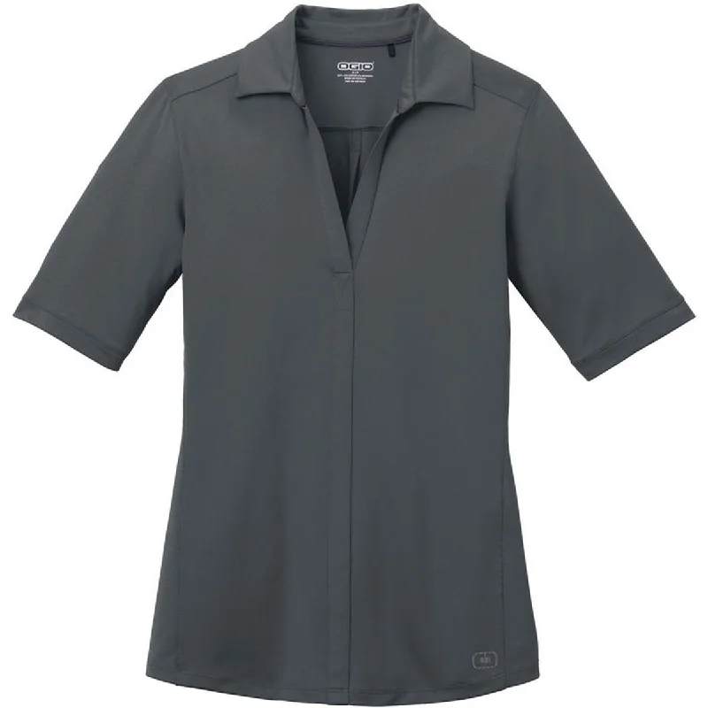 Women's Stylish Professional Apparel OGIO Women's Diesel Grey Metro Polo