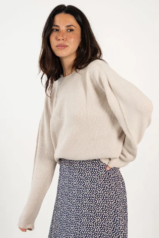 High-End Women's Apparel OLIVIA SWEATER // BEIGE