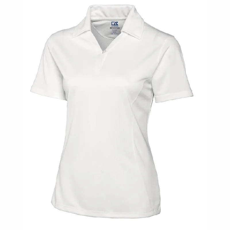 Women's Work Outfit For The Office Cutter & Buck Women's White DryTec S/S Genre Polo