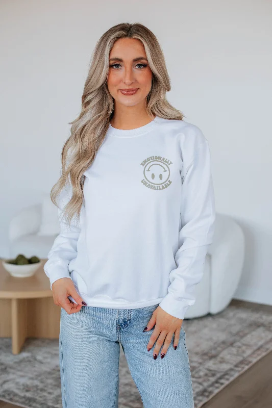 Women's Clothes for All-Day Comfort and Style Emotionally Unavailable Crewneck