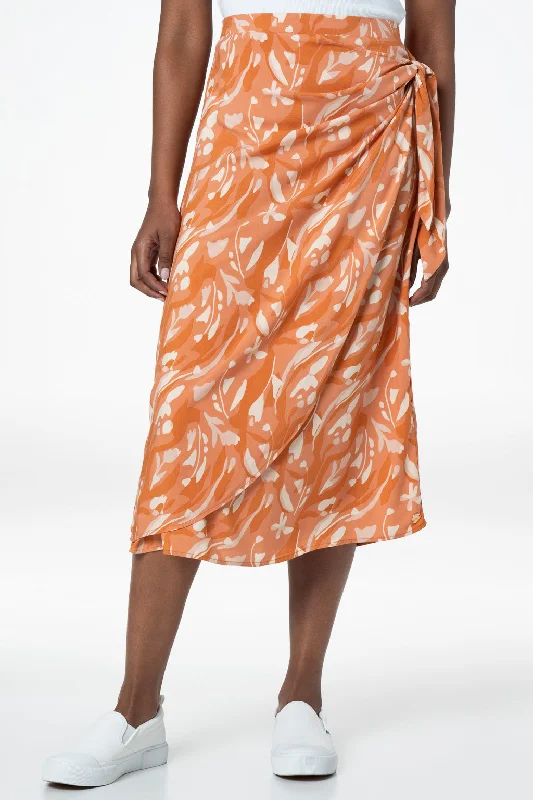 Versatile Women's Fashion Column Skirt _ 148181 _ Orange