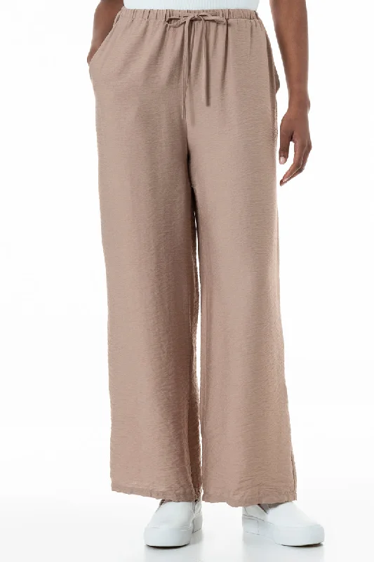 Formal Outfit For Women Elasticated Pants _ 152035 _ Taupe