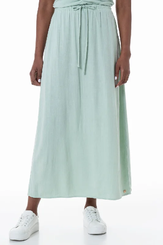 Elegant Women's Clothing Online Maxi Skirt _ 152023 _ Sage