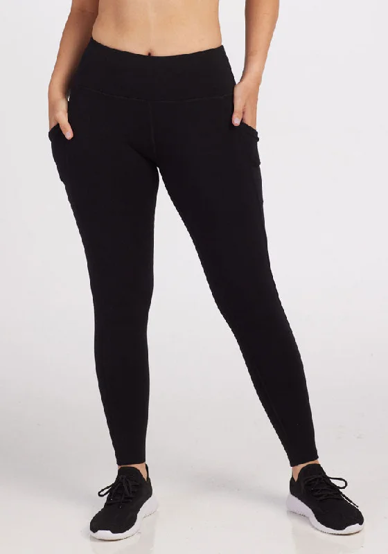 Plus-Size Women's Garments Piper Pocket Leggings - Black