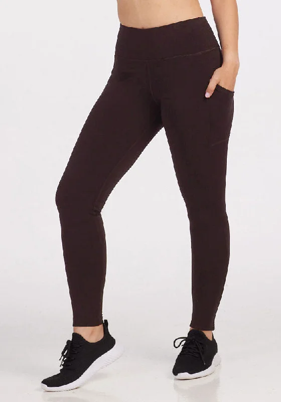 Women's Comfortable Garments Piper Pocket Leggings - French Roast