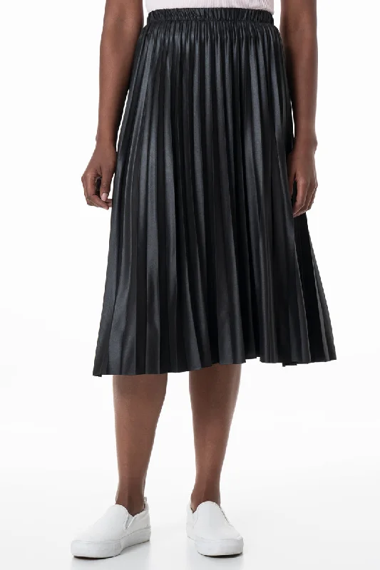 Casual Fashion for Women Pleated Skirt _ 145600 _ Black