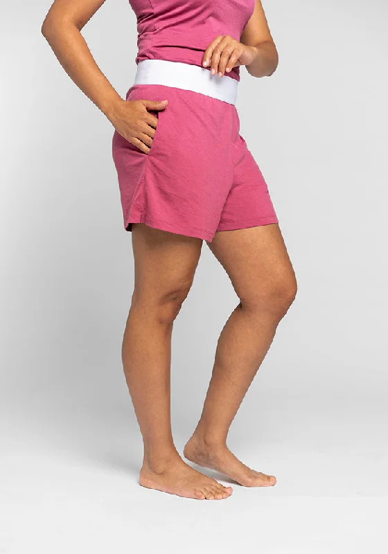 Women's Professional Attire Poppy Lounge Shorts - Red Violet