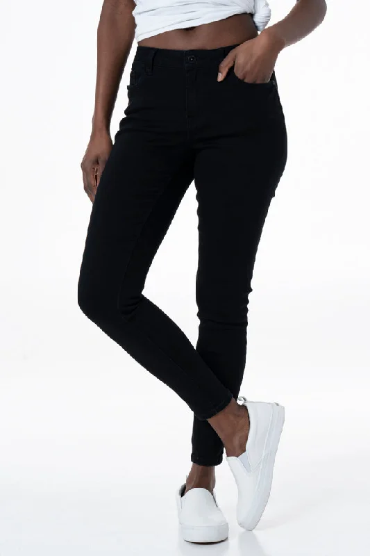 Business Casual Outfits Rf01 Mid-Rise Skinny Jeans _ 135672 _ Black