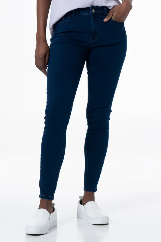 Minimalist Style Rf01 Mid-Rise Skinny Jeans _ 135673 _ Dark Wash