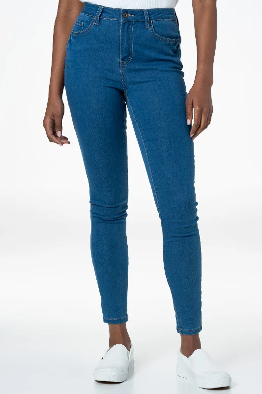 Fashion Essentials Rf01 Mid-Rise Skinny Jeans _ 140838 _ Mid Wash