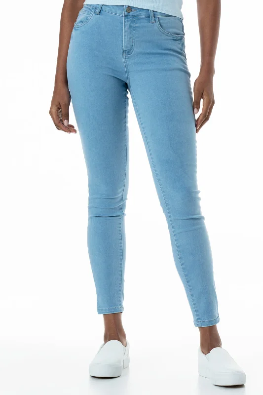 Stylish Women's Apparel Rf01 Mid Rise Skinny Jeans _ 151007 _ Light Wash