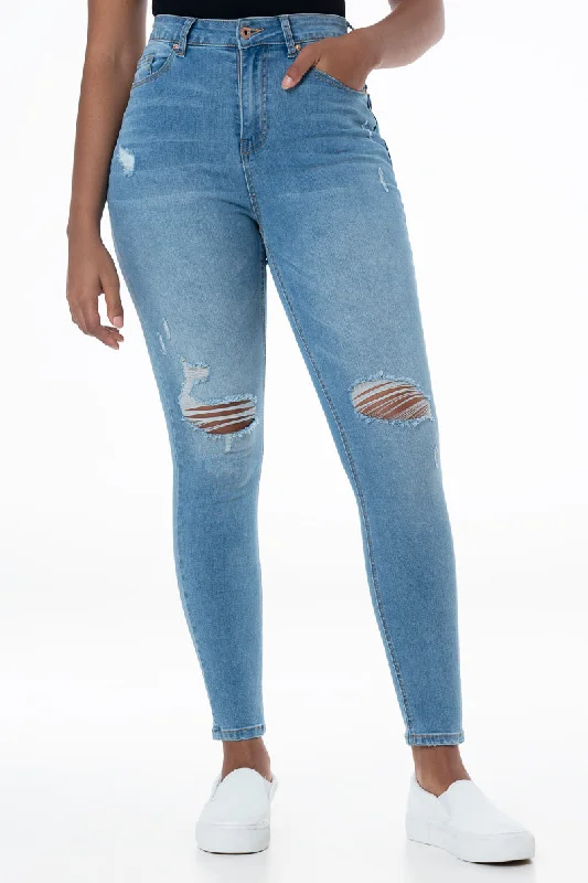 Casual Clothes For Women Rf05 Hi Rise Skinny Jeans _ 148261 _ Mid Wash