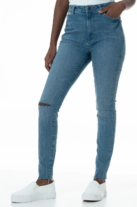 Women's Stylish Professional Apparel Rf05 Hi-Rise Skinny Jeans _ 148281 _ Mid Wash