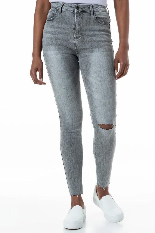 Women's Sports Apparel Rf05 Hi-Rise Skinny Jeans _ 152638 _ Grey Wash