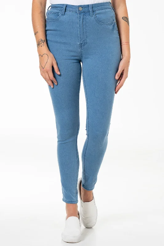 Relaxed Style Rf09 Hi-Waisted Skinny Jeans _ 140836 _ Light Wash