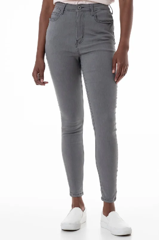 Trend Alert Rf09 Hi-Waisted Skinny Jeans _ 145805 _ Grey Wash